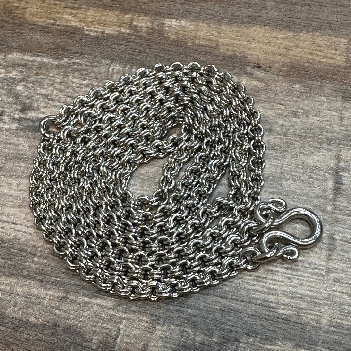 Ah Pook Stainless Necklace 30” 3 Attachments